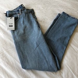 Levi's x RE/DONE high rise ankle crop jeans